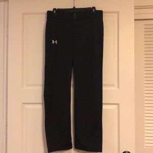 Under Armour YXL black loose fit baseball pants